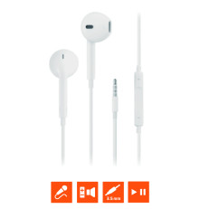 Гарнитура проводная GoPower GPHP05, белый