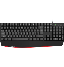 Клавиатура проводная Defender Atom HB-546 RU,104+FN, 1.8 м, черный
