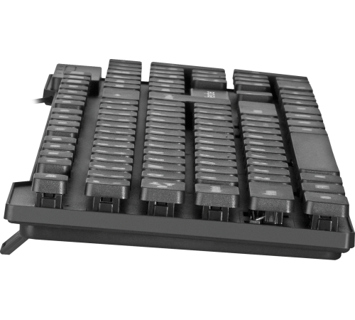 Клавиатура проводная Defender Element HB-190 USB RU, полноразмерная, черный
