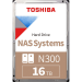 Жесткий диск 16TB Toshiba N300 NAS HDWG51GXZSTA