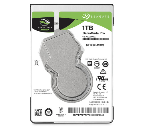 Жесткий диск 1TB Seagate BarraCuda Pro ST1000LM049