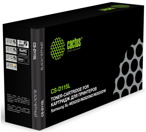 Картридж Cactus CS-D115L MLT-D115L для Samsung SL-M2620D/M2820ND/M2820DW (3000 стр.)