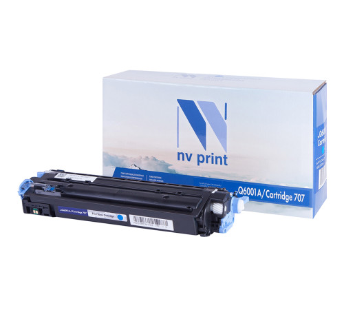Тонер-картридж NVP NV-Q6001A/NV-707 универсальный для HP/Canon Color LaserJet 1600/ 2600n/ 2605/ 2605dn/ 2605dtn/ LBP 5000 i-Sensys Laser Shot/ 5101, голубой (2000 стр.)