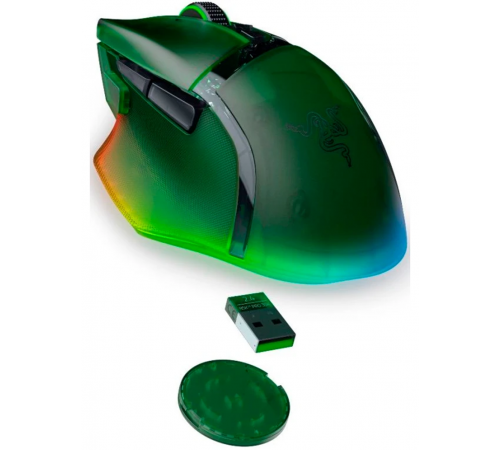 Мышь беспроводная игровая Razer Basilisk V3 Pro 35K - Phantom Green Ed., зеленый