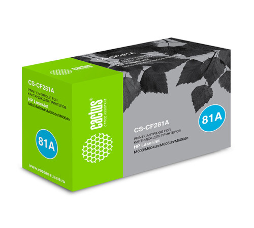 Картридж Cactus CS-CF281A CF281A для HP LJ Enterprise M630/M604n/M605n (10500 стр.)