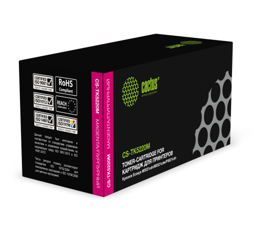 Картридж Cactus CS-TK5220M TK-5220M для Kyocera Ecosys M5521cdn/M5521c, пурпурный (1200 стр.)