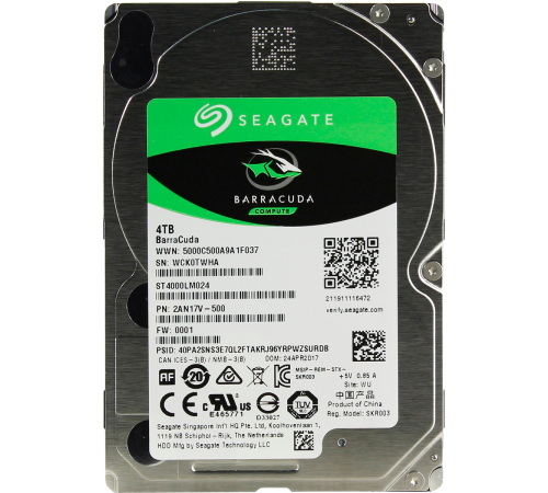 Жесткий диск 4TB Seagate BarraCuda ST4000LM024