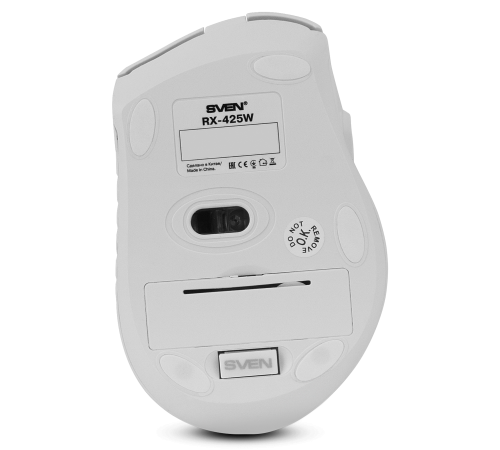 Мышь беспроводная SVEN RX-425W, 6 кнопок, 800-1600 dpi, белый