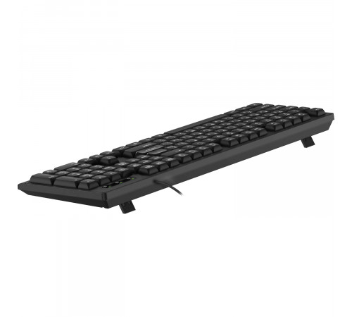 Клавиатура проводная Defender Navigator HB-138 RU, 104 клавиши+FN, 1.8 м, черный