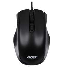 Мышь проводная Acer OMW020, 3 кнопки, 1600 dpi, USB, черный