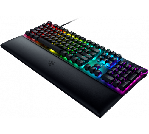 Клавиатура проводная игровая Razer Huntsman V2 (Purple Switch), Russian, черный