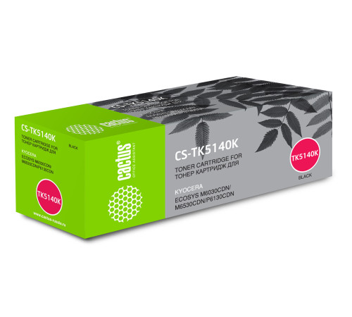 Картридж Cactus CS-TK5140K TK-5140K для Kyocera Ecosys M6030cdn/M6530cdn, черный (7000 стр.)