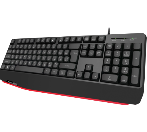 Клавиатура проводная Defender Atom HB-546 RU,104+FN, 1.8 м, черный