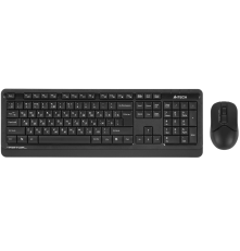 Комплект (клавиатура + мышь) беспроводной A4Tech Fstyler FG1012, USB, мультимедийный, черный