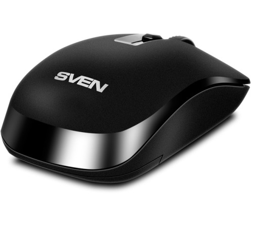 Мышь беспроводная SVEN RX-260W, 2.4 GHz, 4 кнопки, 800/1200/1600 dpi, черный