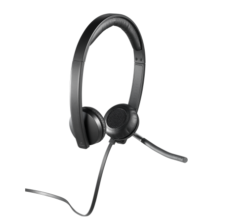 Гарнитура проводная Logitech H650E, USB, Stereo, черный