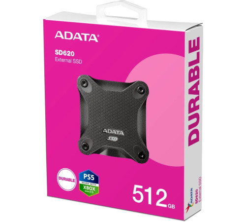 Внешний накопитель SSD 512GB ADATA SD620, USB 3.2, черный