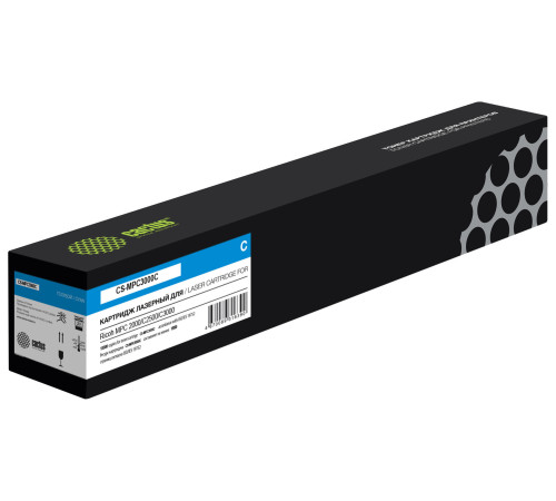 Картридж Cactus CS-MPC3000C для Ricoh MPC 2000/C2500/C3000, голубой (15000 стр.)