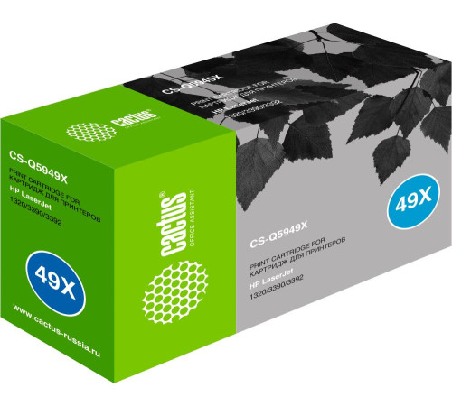 Картридж Cactus CS-Q5949X Q5949X для HP LJ 1320/3390/3392 (6000 стр.)
