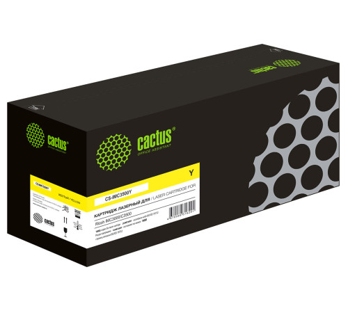 Картридж Cactus CS-IMC3500Y для Ricoh  IMC3000/C3500, желтый (19000 стр.)