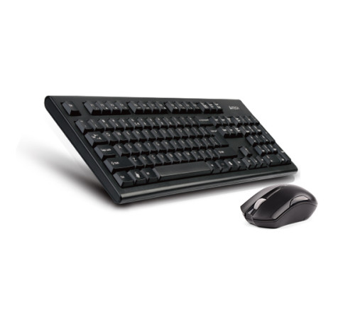 Комплект (клавиатура + мышь) беспроводной A4Tech 3000NS, черный