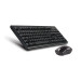 Комплект (клавиатура + мышь) беспроводной A4Tech 3000NS, черный