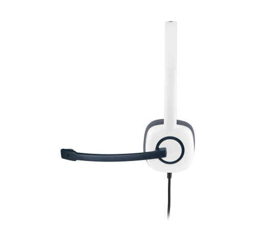 Гарнитура проводная Logitech H150 Stereo Coconut, белый