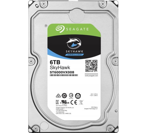 Жесткий диск 6TB Seagate Skyhawk Surveillance ST6000VX008
