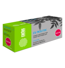 Картридж лазерный Cactus CS-TK5270C TK-5270C для Kyocera Ecosys P6230cdn/M6230cid, голубой (6000 стр.)