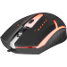 Мышь проводная игровая Defender Hit MB-601, 7 цветов, 4 кнопки, 800-1200 dpi, черный