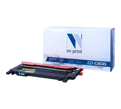Тонер-картридж NVP NV-CLT-C404S для Samsung Xpress SL-C480/ SL-C480FW/ SL-C480W/ SL-C430/ SL-C430W, голубой (1000 стр.)
