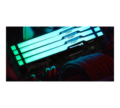 Модуль оперативной памяти Kingston 16GB FURY Beast RGB XMP DDR5 6800Mhz PC5-54400 CL34 DIMM
