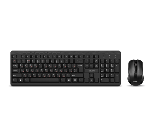 Комплект (клавиатура/мышь) беспроводной SVEN KB-C3400W, черный