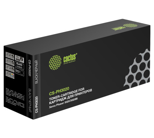Картридж лазерный Cactus CS-PH3020 106R02773 для Xerox Phaser 3020/3020BI (1500 стр.)