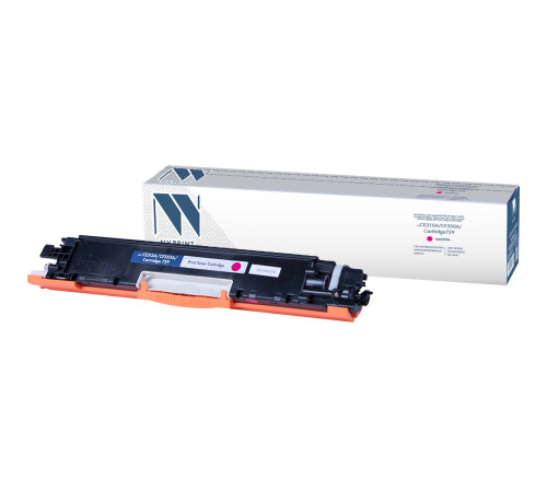 Тонер-картридж NVP NV-CE313A/CF353A/NV-729 для HP/Canon Color LaserJet CP1025/ CP1025nw/ M275/ CP1025/ CP1025nw/ 100 M175a/ 100 M175nw/ M176n/ M177fw/ i-Sensys LBP 7010/ 7010C/ 7018/ 7018C, пурпурный (1000 стр.)