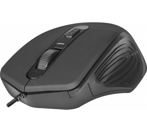 Мышь проводная Defender Datum MB-347, 4 кнопки, 800-1600 dpi, черный
