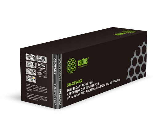 Картридж Cactus CS-CF244X CF244X для HP LJ M15 Pro/M15a Pro/M28a Pro MFP, черный (2000 стр.)