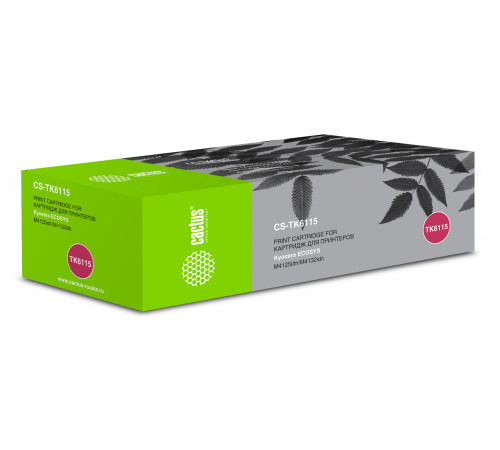 Картридж Cactus CS-TK6115 TK-6115 для Kyocera Ecosys M4125idn/M4132idn (15000 стр.)