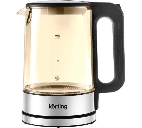 Чайник KORTING KWK 0903 G, серебристый/черный