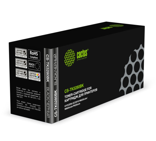Картридж лазерный Cactus CS-TK5280BK TK-5280BK для Kyocera Ecosys P6235cdn/M6235c, черный (13000 стр.)