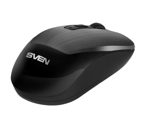 Мышь беспроводная SVEN RX-380W, 2.4 GHz, 4 кнопки, 800-1600 dpi, серый/черный