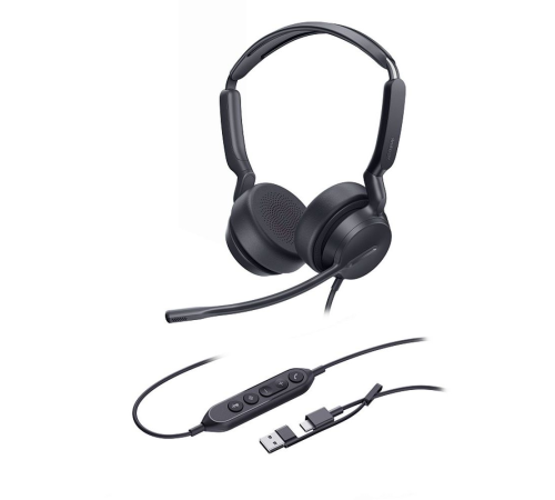 Гарнитура проводная Yealink UH42, Dual UC, USB-C/A (1308215)