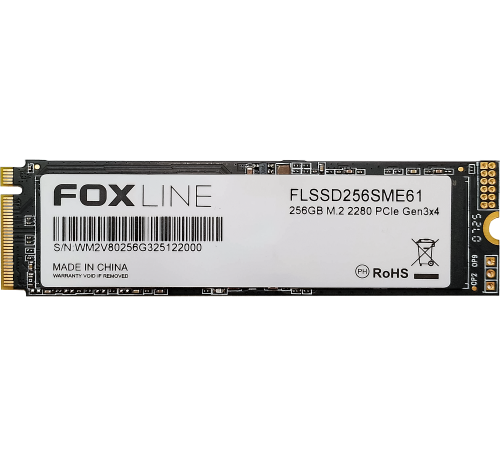 Твердотельный накопитель Foxline ME61, 256GB, M.2(22x80mm)