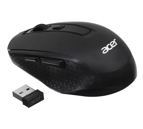 Мышь беспроводная Acer OMR070, 6 кнопок, 1600 dpi, BT, черный