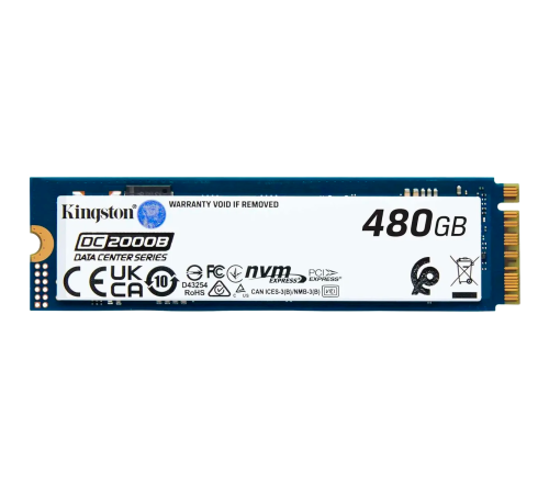 Твердотельный накопитель KingstonDC2000B 480GB, M.2(22x80mm)