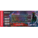 Клавиатура проводная игровая Defender Dark Arts GK-375 RU, механическая, подсветка, Rainbow, 87 клавиш, черный