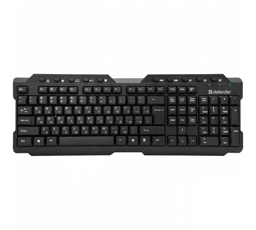 Клавиатура беспроводная Defender Element HB-195 RU, мультимедиа, черный