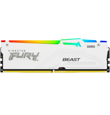 Модуль оперативной памяти Kingston 16GB FURY Beast White RGB XMP DDR5 DIMM 5600Mhz PC5-44800 CL40