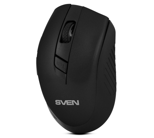 Мышь беспроводная SVEN RX-425W, 2.4 GHz, 6 кнопок, 800/1200/1600 dpi, черный