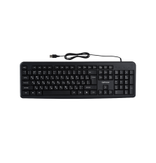 Клавиатура проводная GoPower GPK01, классическая, USB, 1.35 м, черный